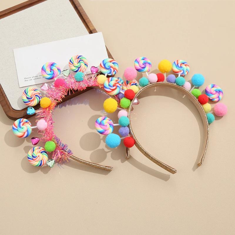 New Cartoon Lollipop Hairband Sweet Candy Hairband Girly Heart Princess Hair Accessories