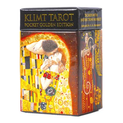 Klimt Tarot Golden Mini Edition Tarot 78 Tarot Fortune Japanese Instruction Manual Authentic Product I.I.J Cards, Marseille, Cards, Cards, Telling,
