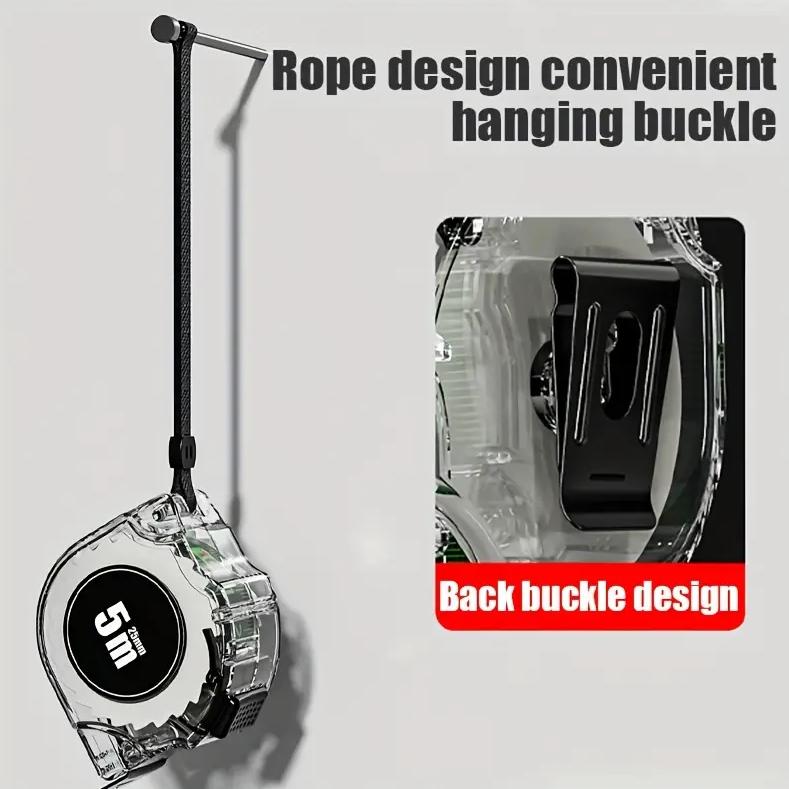 Samosvorné fluorescenční ocelové páskové měřidlo Vysoce přesné laserové inkoustové pravítko krabice na kód Měřicí nástroj Rozšířené pravítko