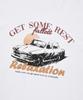 FALLETT Old Car Short Sleeve T-Shirt White