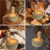 Cat Candlestick Warm Claw Cartoon Cat Candlestick Cute Cat Fragrance Mini Tea Lamp Candlestick Cat Decoration