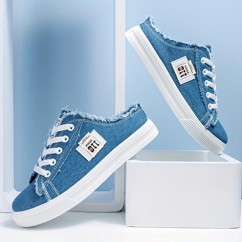 Casual Flat Sneakers Casual Non Slip Women s Fashion Flat Sneakers Canvas Lace Up Round Toe Shoes 35 чёрный 1529₽