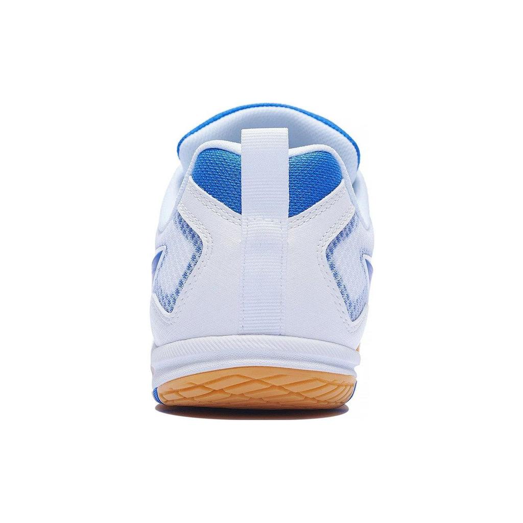 Li Ning Rutschfest Abriebfest Atmungsaktiv Niedrig geschnitten Tischtennis Schuhe Herren Weiß Blau APPT009-1