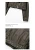 Giacca da Donna Bicolore Distressed in Ecopelle PU con Revers, Taglio Ampio, Stile Europeo e Americano, 2025