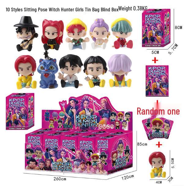 K-pop Demon Hunter Girl Group Anime Figure Series - Desktop Model Doll 4-6CM