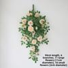 Artificial Rose Vine Hanging Decoration Designed for Use On Walls Balconies and Doorways To Create a Lifelike Floral Setting