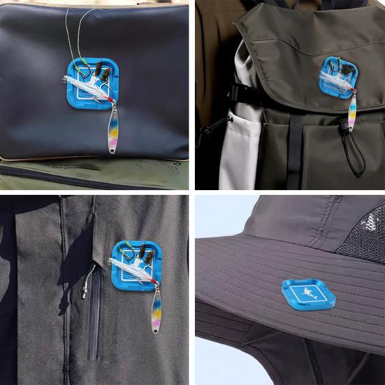 Magnetic Fly Patch Fishing Accessories Anodized Surface Strong Magnetic Force Compact Design Portable Fishing Tackle Tool