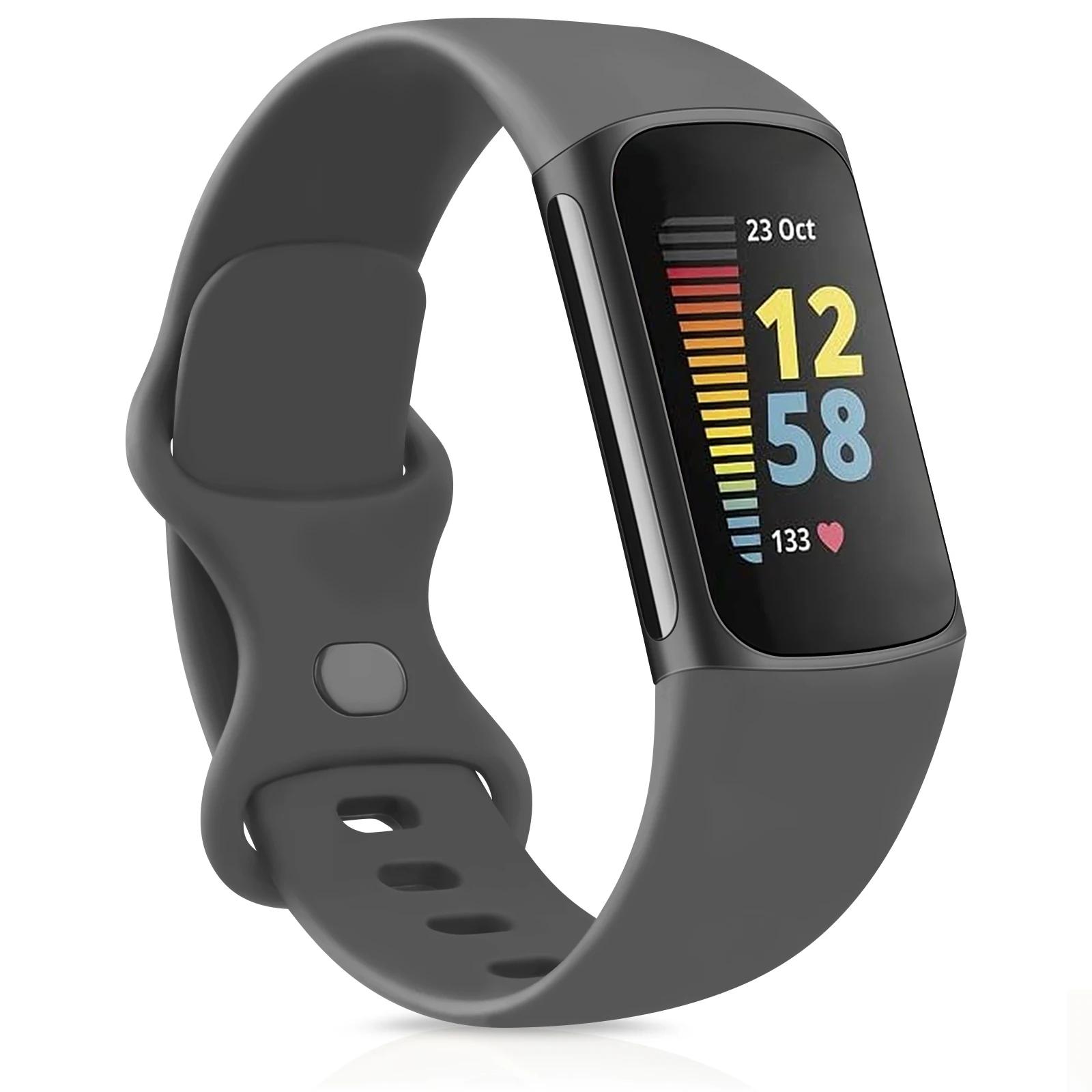 

Ремінець для Fitbit Charge 5/6 Браслет на зап ястя Замінний ТПУ Спортивний Браслет для Fitbit Charge 5 Аксесуари для ремінця смарт-годинника For Charge5 6 L