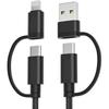 Basesailor 4 in 1 USB Type C Charging Cable 3M 60W Fast Charging Cord Type C Lightning Micro USB ...