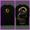 Demon Slayer Anime Zenitsu Agatsuma Oversized Black Tshirt Men and Women Breathable High Quality Y2K Short Sleeve Summer Tees