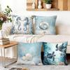 1/4pcs Beach Resort Style Cushions Pillowcase Polyester Cushion Cover Throw Pillow Pillowcover Home Car Sofa Decor