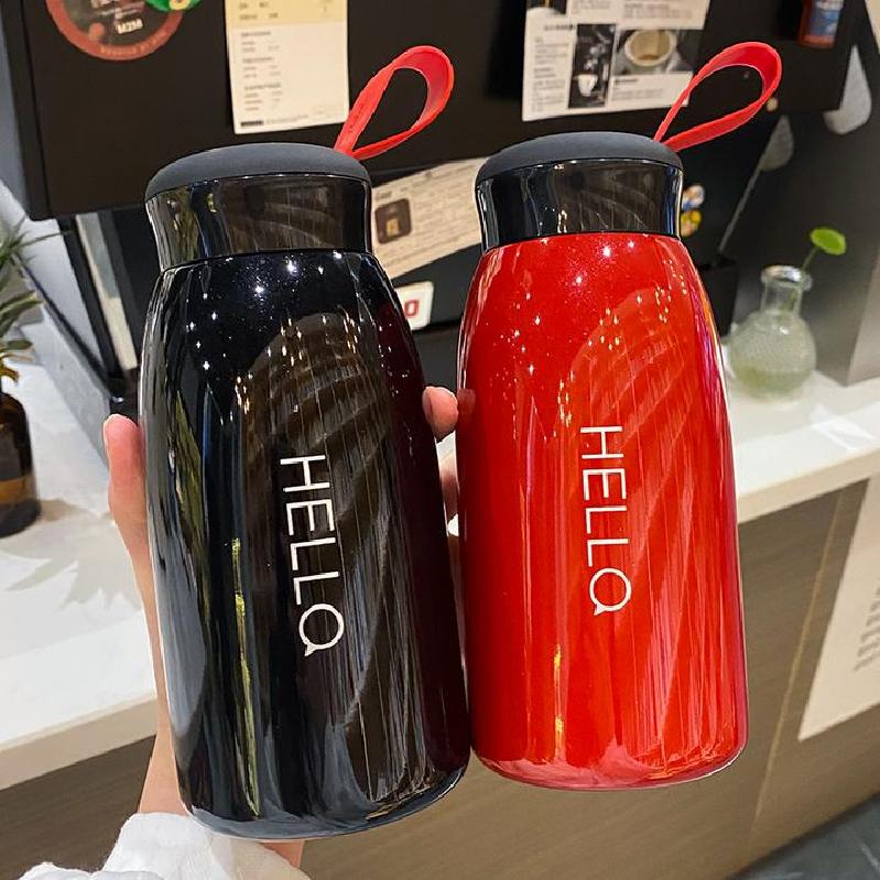

Korean Insulated Steel Water Cup: Portable, Trendy Unisex Design for Students 500ml чорний