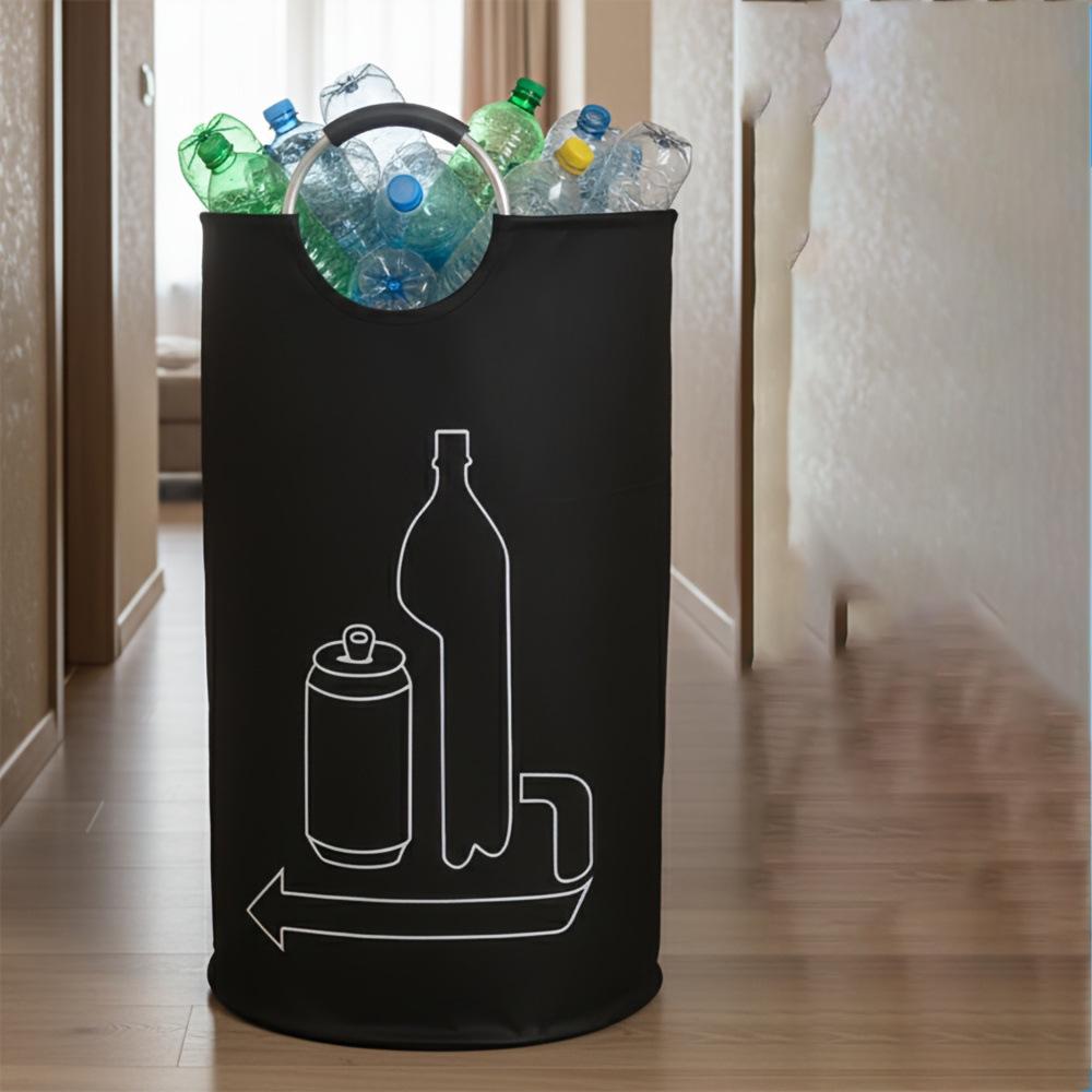 Waterproof Oxford Cloth Laundry Basket with Aluminum Handle - Large Capacity and Foldable Design