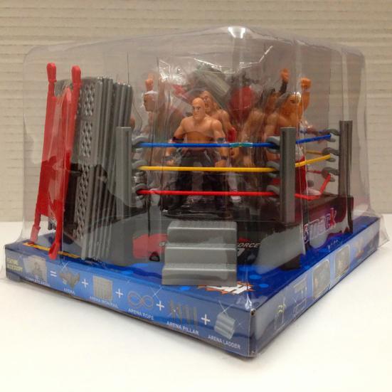 Construindo Wrestling Playset DIY lutador realista fingir jogar animais de pelúcia lindo presente