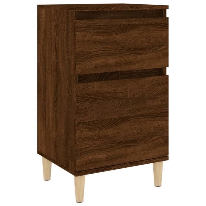 VidaXL Bedside Table Brown Oak 40x35x70 Cm 819706