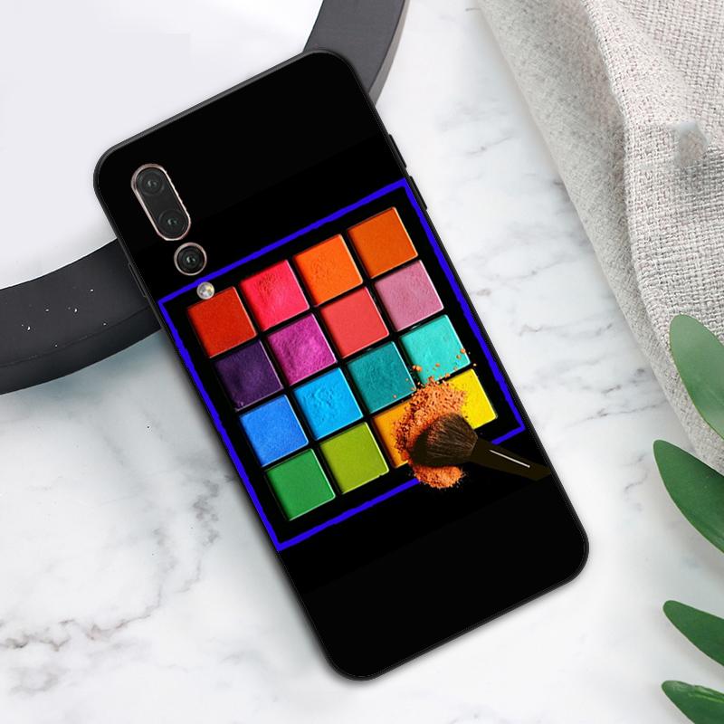 Makeup Eyeshadow Palette Case For Huawei Nova Y73 Y72 Y70 Y90 Y60 Y61 Y91 12s 12i 11i 8i 9 10 SE P40 Lite P60 P30 Pro