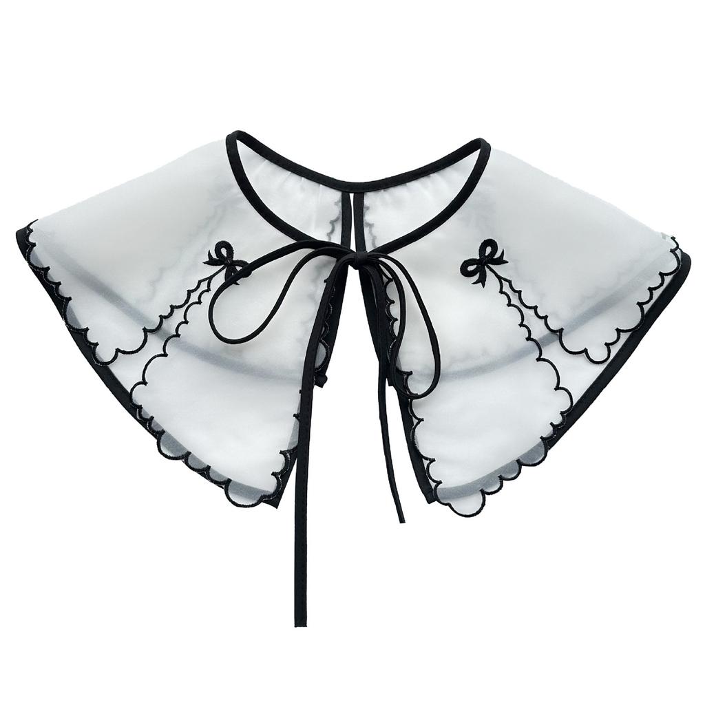 False Collar Detachable Blouses False Collar Half Shirts Collar Little Shawl Top Elegant for Womens Girls