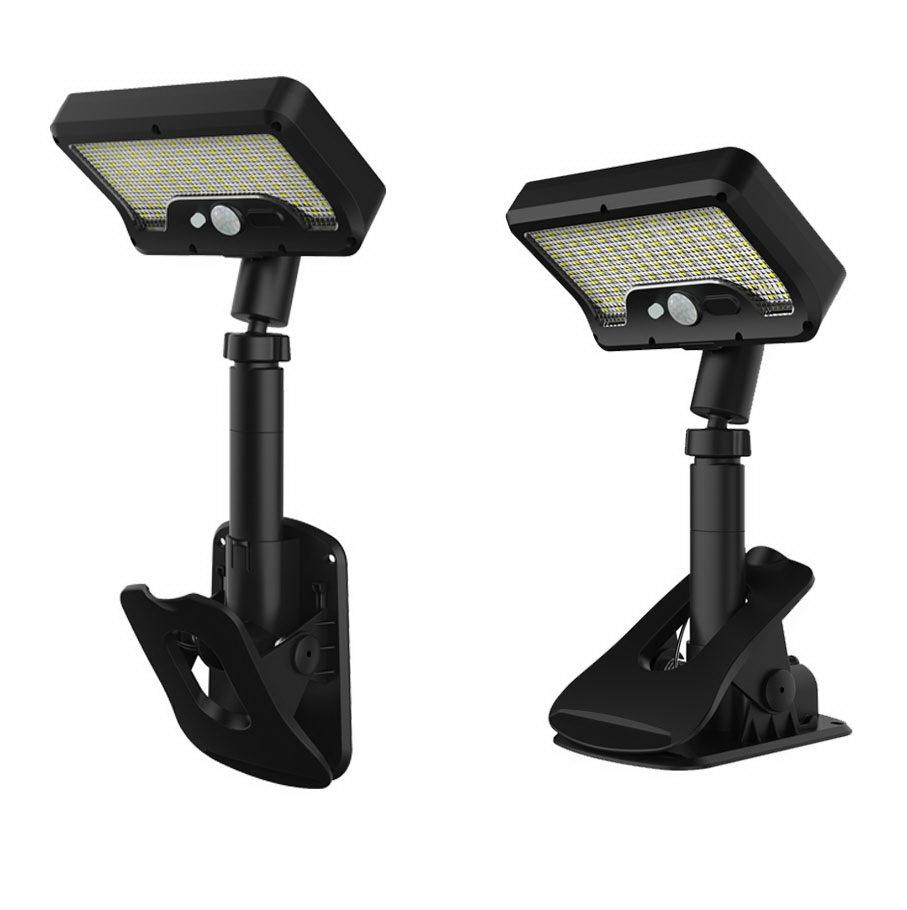 Solar-Powered Dual-User Clip-on Outdoor Wall Lamp with Remote Control