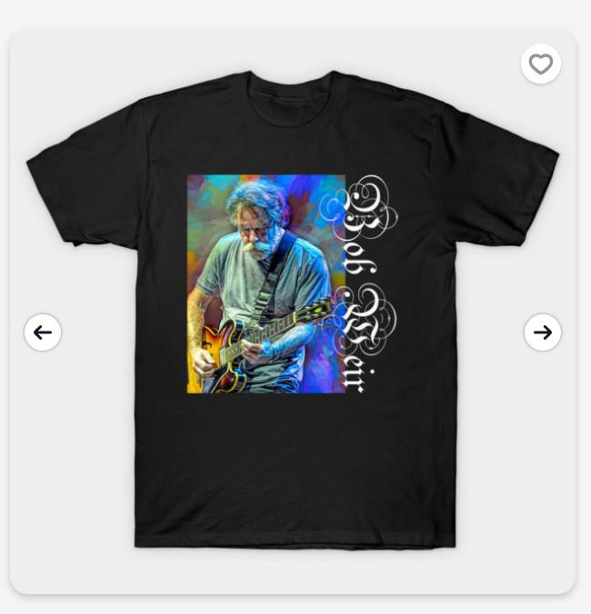 

Thanks for Memories Bob Weir Grateful D Jam Scene Retro TShirt NZ1246 Unisex T-Shirt S
