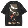 Gotoh Hitori Print Tshirt Anime Bocchi The Rock Clothing Men Women Short Sleeve Tshirts Washed T Shirt Harajuku Cotton Tops