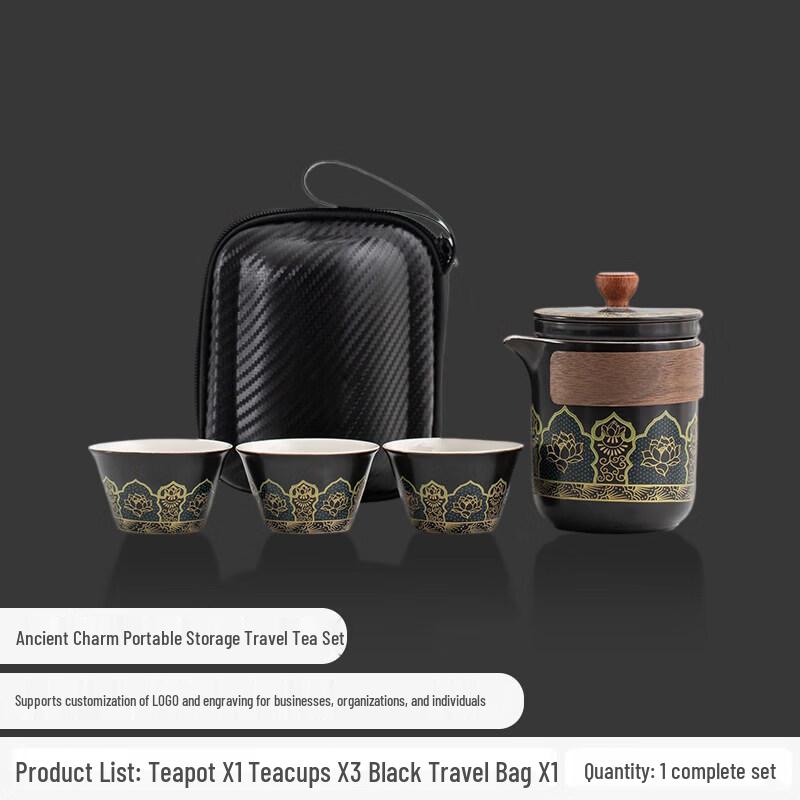 Nordic Ceramic Portable Gongfu Travel Tea Set