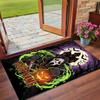 Crystal Velvet Rug Custom Name Text, Soft Non Slip Floor Mat Home DecorScream Ghostface