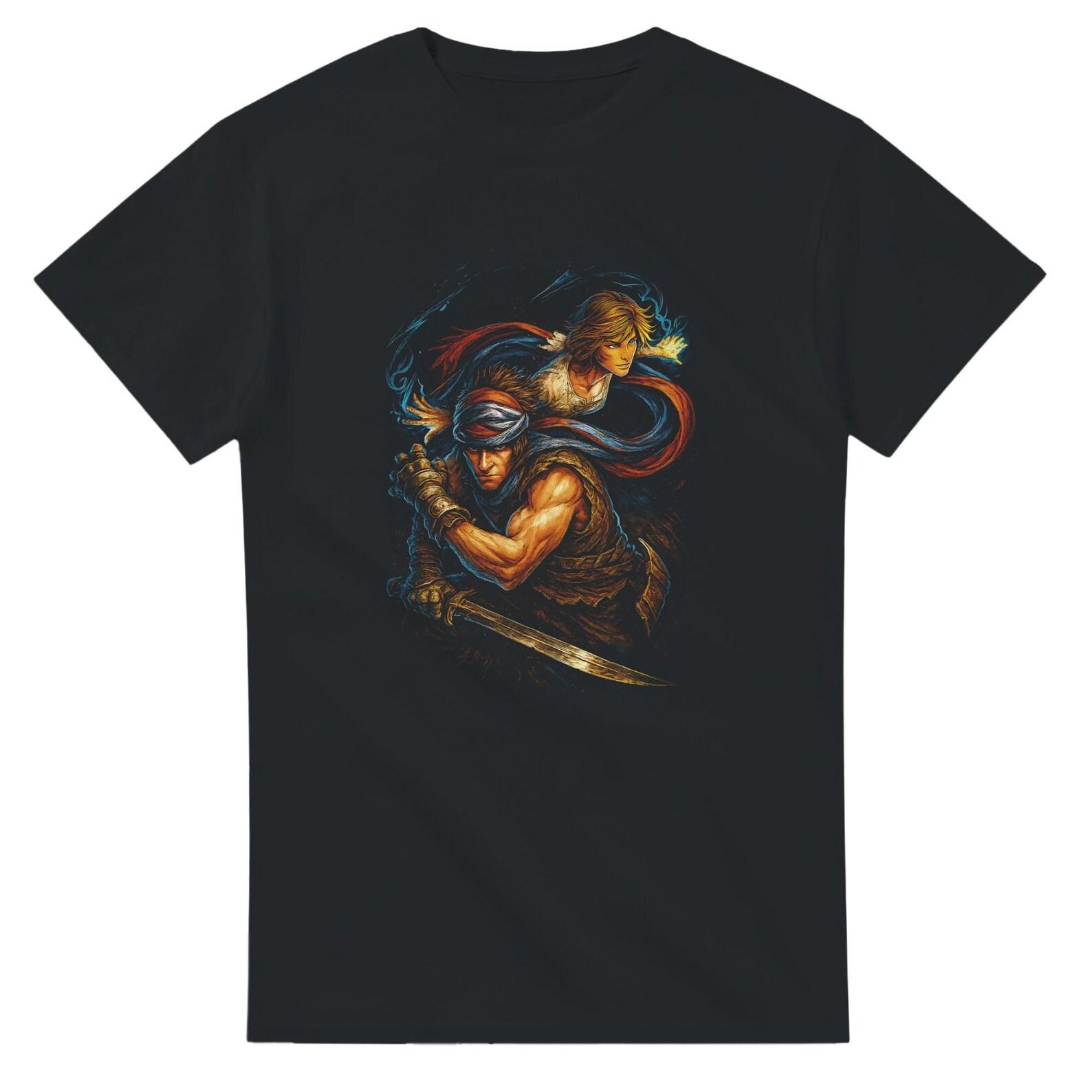 Prince of Persia Halftone Heavyweight Unisex Crewneck T shirt | Gildan® 5000 S