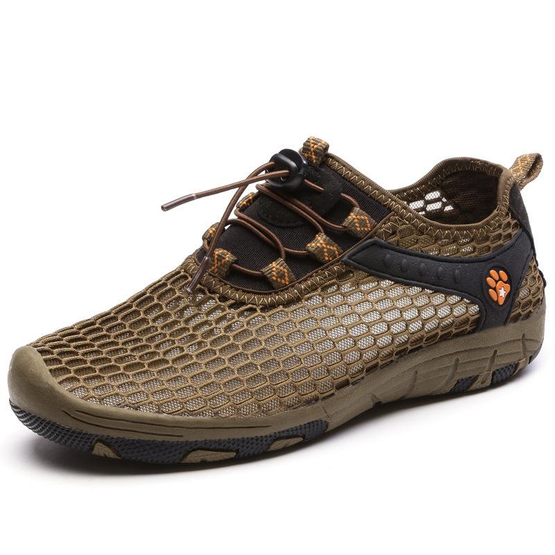 

New large size spring and summer outdoor shoes couple beach swimming shoes snorkeling shoes hollow upper casual shoes wading shoes 44