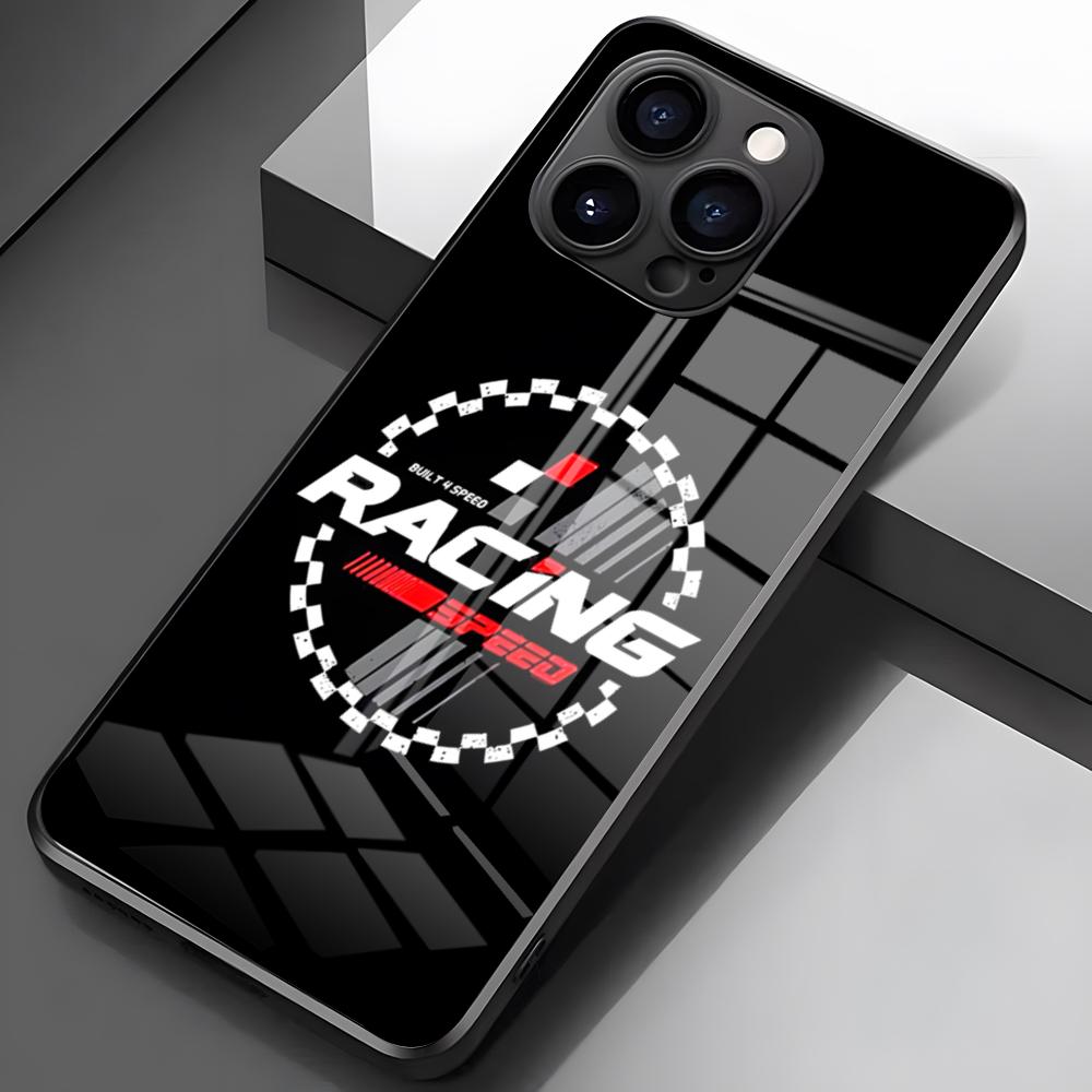 

R-Racing T-Team Logo Phone Case For IPhone 17 Pro Max 16 15 14 Pro Max 13 11 X Xs Xr 8 7Plus Glass Cover iPhone 15 Pro