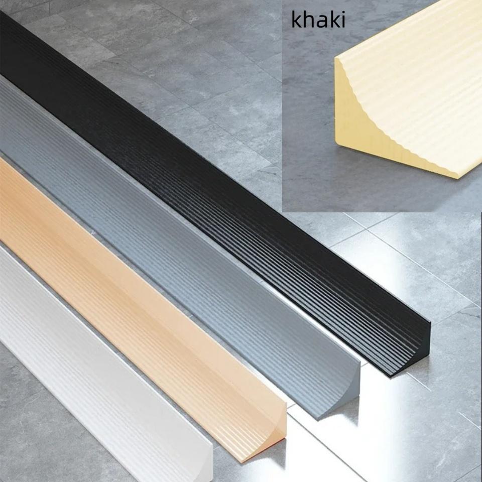 

1PC 39.37/78.74in water stopper bathroom Kitchen Countertop DryWet Separation Retaining Strip Shower Threshold water dam barrier 1M хаки
