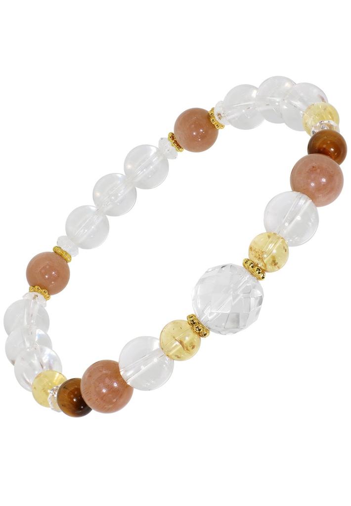 Gin no November birthstone citrine mix natural stone power stone ladies bracelet amulet good luck [Shinjuku Kura] 17.5cm