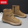 Men's Warrior Martin Waterproof Leather Desert Boots, Casual Yellow Work Boots, Height-Increasing, Autumn 2025 Collection