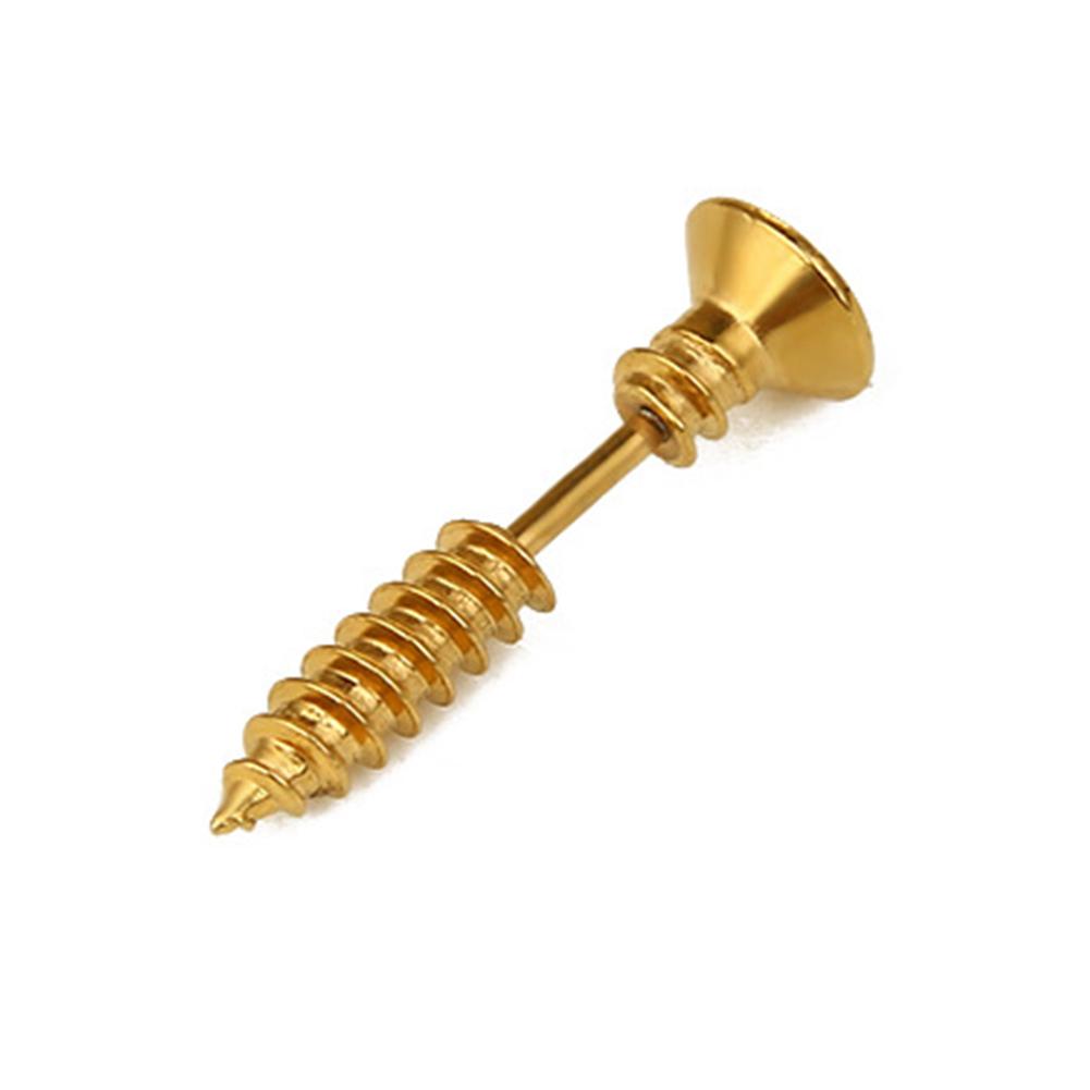 Unisex Edelstahl Piercing Nagel Schraube Ohrstecker Punk Ohrpiercings Modeschmuck