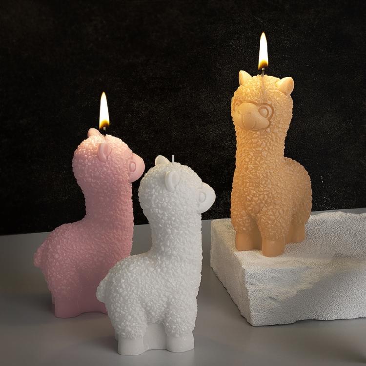 3D Alpacas Candle Silicone Mould Animal Resin Molds DIY Soap Molds Baking Molds