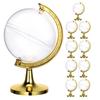 13 Peças Criativas Caixas de Doces em Formato de Globo Pequenas Caixas Transparentes de Plástico para Lembrancinhas de Festa Decoração de Mesa de Casamento Porta Sacolas de Brindes
