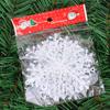 Puntos 3Pcs 8/11/15/18/23cm Christmas Tree Snowflake Ornament Party Window Xmas Decor