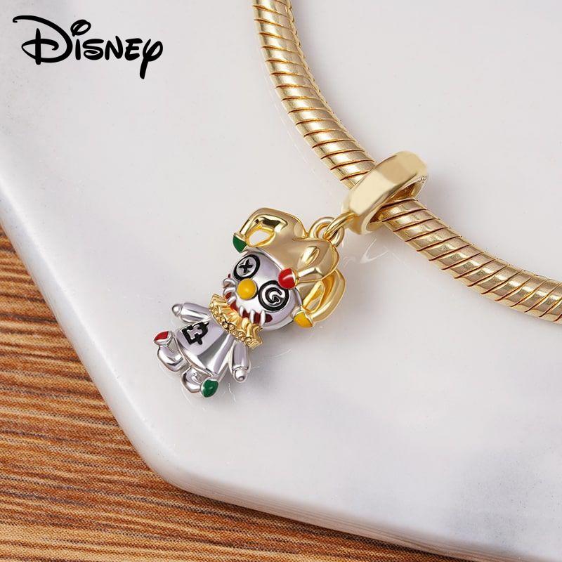 Disney 925 Silver Minnie Olaf And Halloween Monster Various Pendant Beads Suitable For Girls Diy Bracelet Necklace