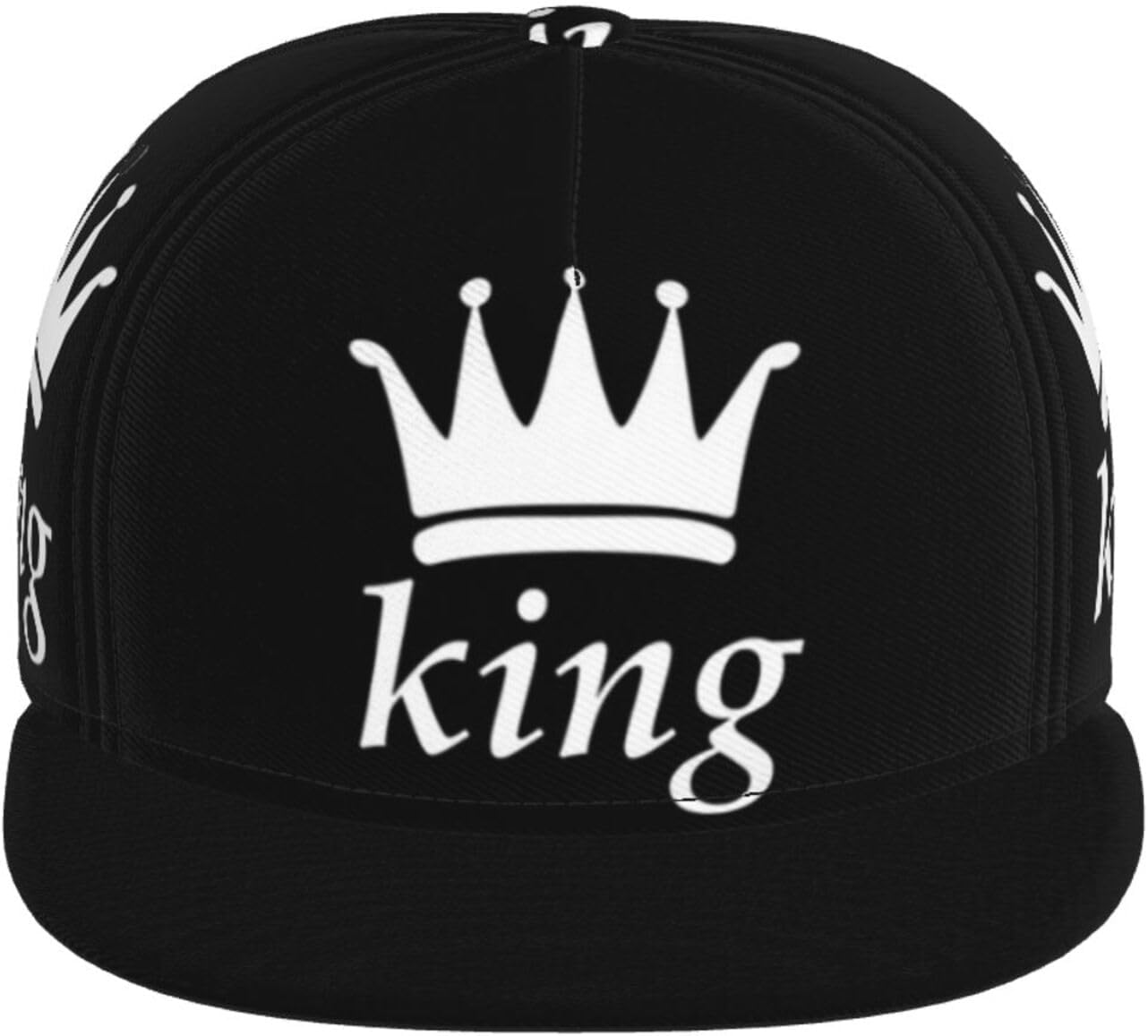 

King Hats Matching Couples Baseball Cap Adjustable Valentine s Day Snapback Baseball Hats for Women Men One Size