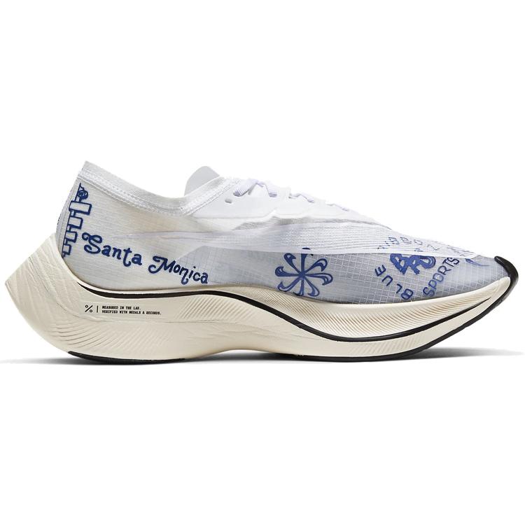 Nike ZoomX Vaporfly Next% Blue Ribbon Sports White CU4844-100