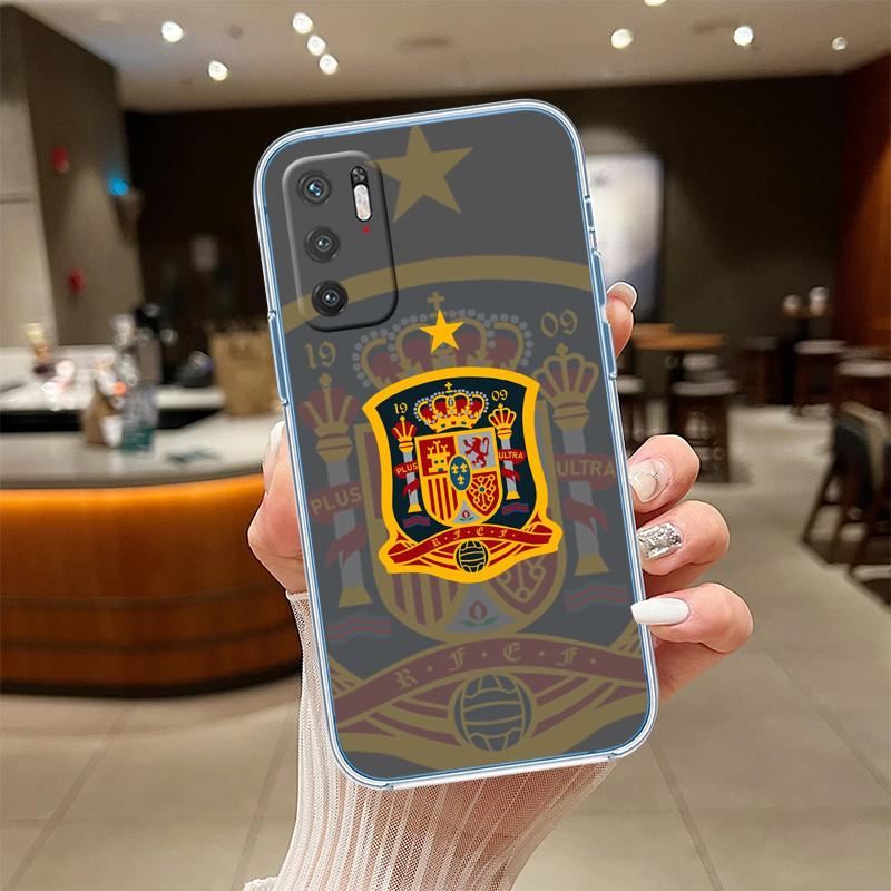 RE54 Spain Flag Transparent Phone Case for Motorola Moto G40 G04 G05 One Ace Action  Fusion + Plus Hyper Macro Vision Zoom
