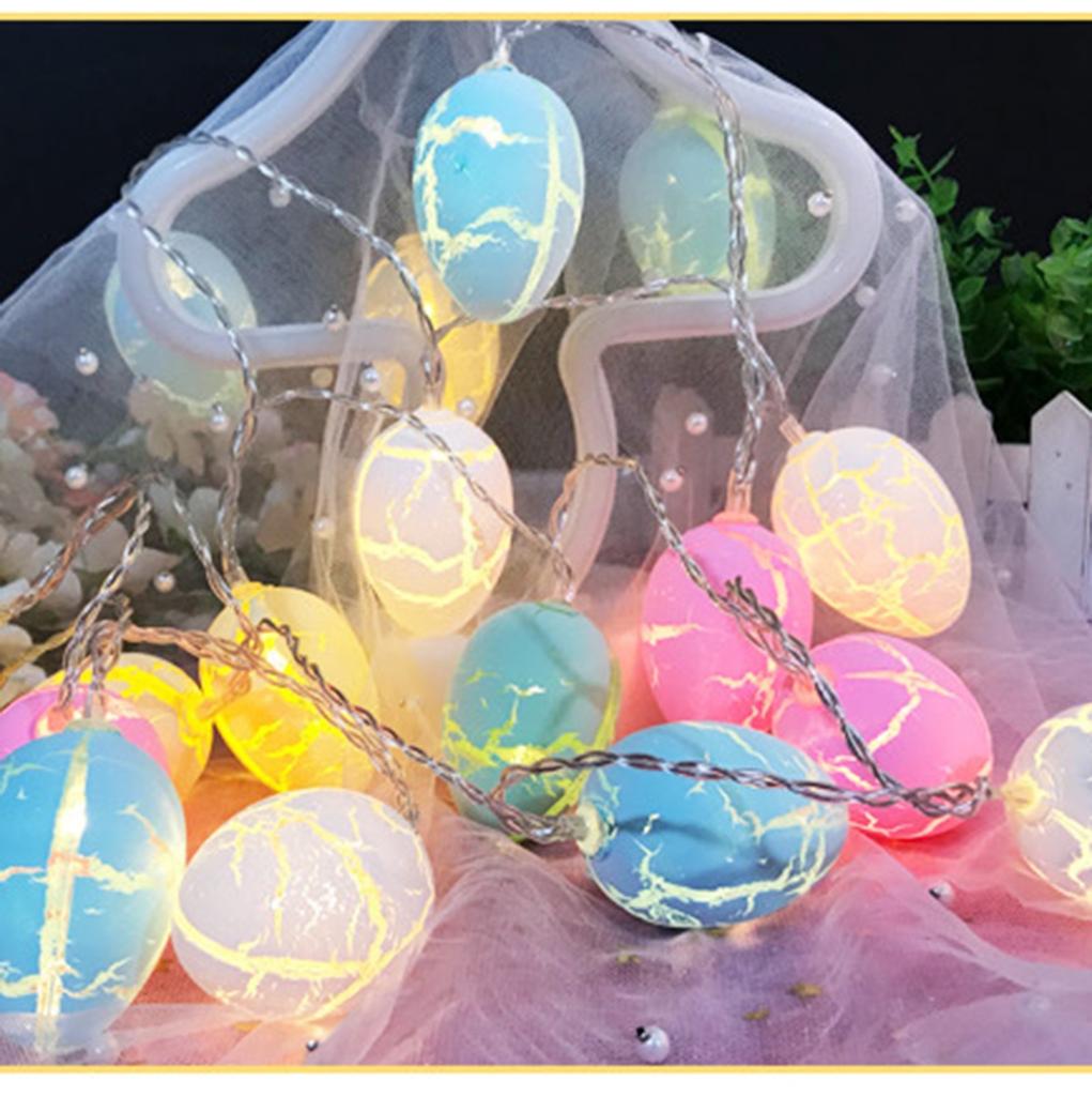 Ostereier-Draht-Lichterkette, batteriebetrieben, für Party, Heimdekoration, Lampen