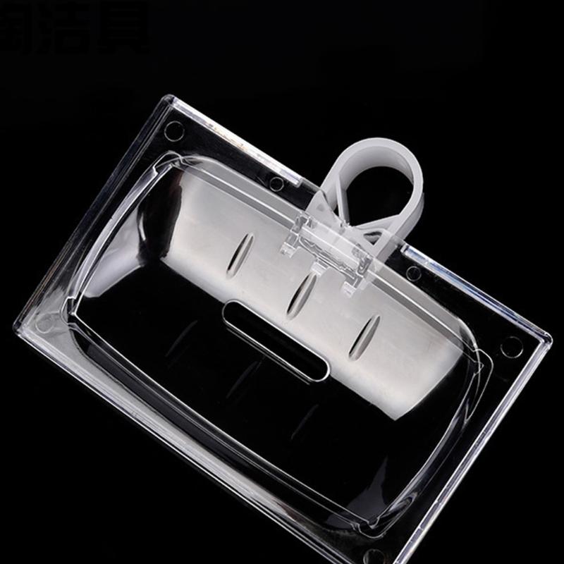 Clear Plastic Soap Dish With Not Slip Base Modern Bathroom Planner Ventilation Cavities For Quick Drying Easy To Clean Permanent Plan