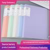 Large Capacity Transparent Document Storage Folder with Insert Pages for Office or Art