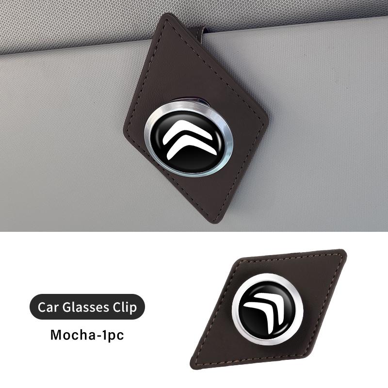

Universal Car Sunglasses Holder Sun Visor Clip Glasses Mount For Citroen C5 C1 C2 C6 C4L DS3 DS4 DS5 C-Elysee Grand Berlingo