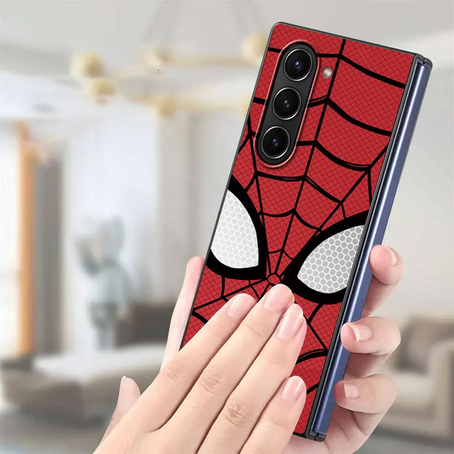 Coque Logo Marvel Spider Man Venom pour Samsung Galaxy ZFold5 ZFold3 ZFold6 Z Fold 7 6 5 4 3 ZFold4 ZFold7 Coque Arrière de Téléphone