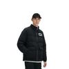 Li Ning Down Jackets Men's Black Stand Collar Moderate Quilted Down Jacket AYMS111-3
