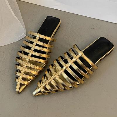 Smailes purngala sieviešu čības Seksuālas slingback mule kurpes Modes vasaras sieviešu sandales 2025 Dizainera staigāšanas kleitas kurpes Mujer Zapatillas