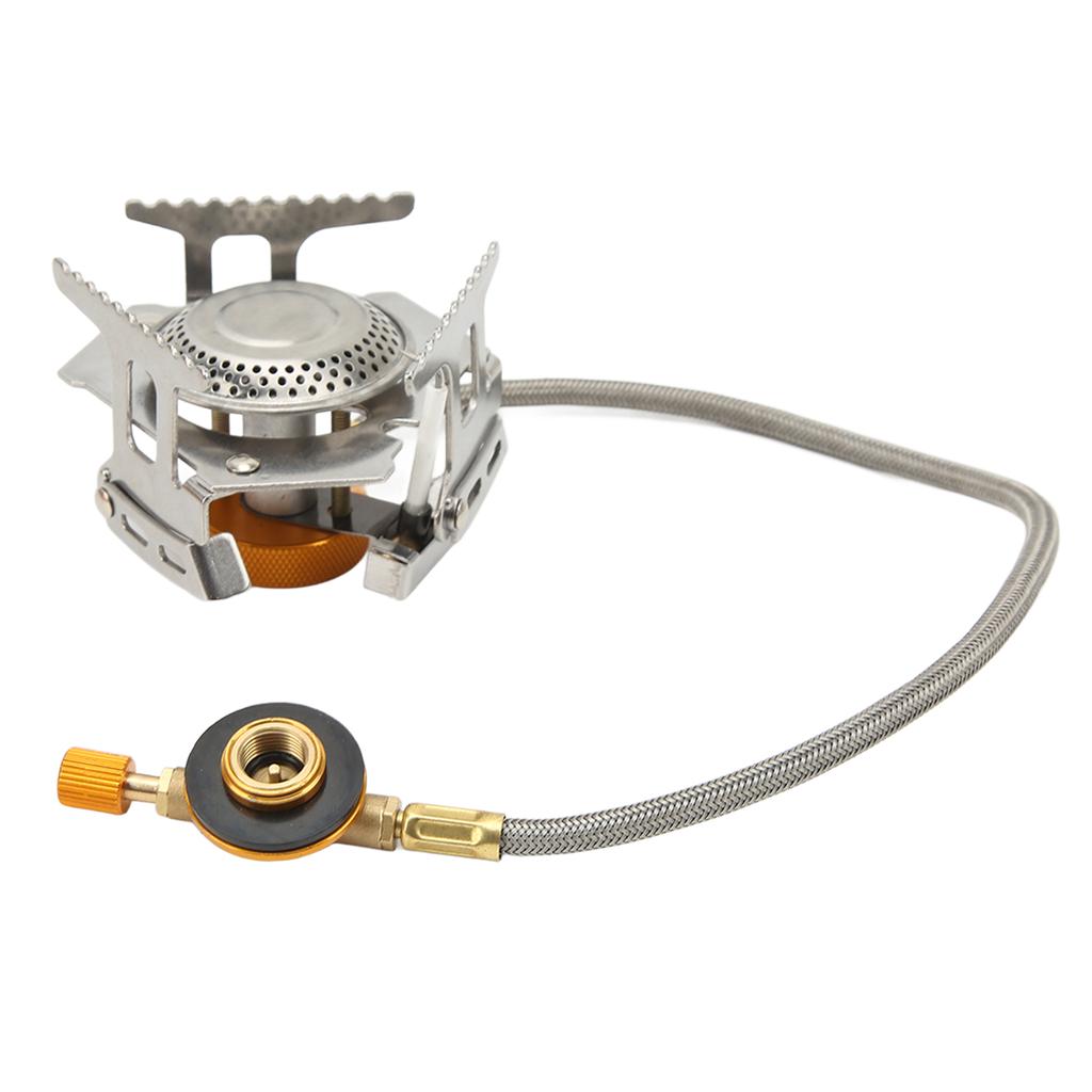 Portable Camping Stoves 3500W Foldable Backpacking Stove with Piezo Ignition for Outdoor Camping Hiking Cooking