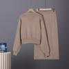 Französischer Revers kleiner duftender Stil Set Herbst und Winter Pullover Damen Strickjacke Oberteil Gestrickter schmaler Rock zweiteiliges Set