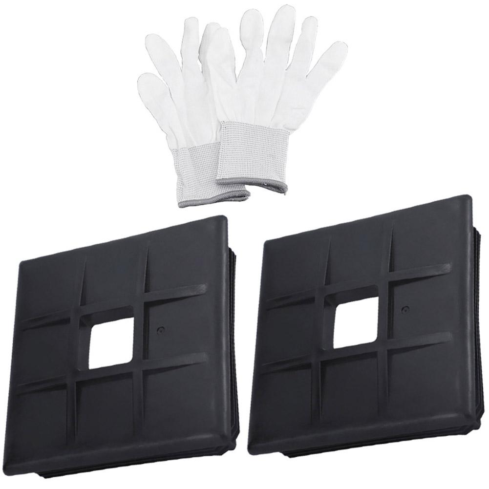 

2/4 комплекта защитных колпачков для прицепа, заглушек для бампера автофургона, легко устанавливается и снимается, 4-дюймовые черные квадратные колпачки для бампера, аксессуары для автофургонов